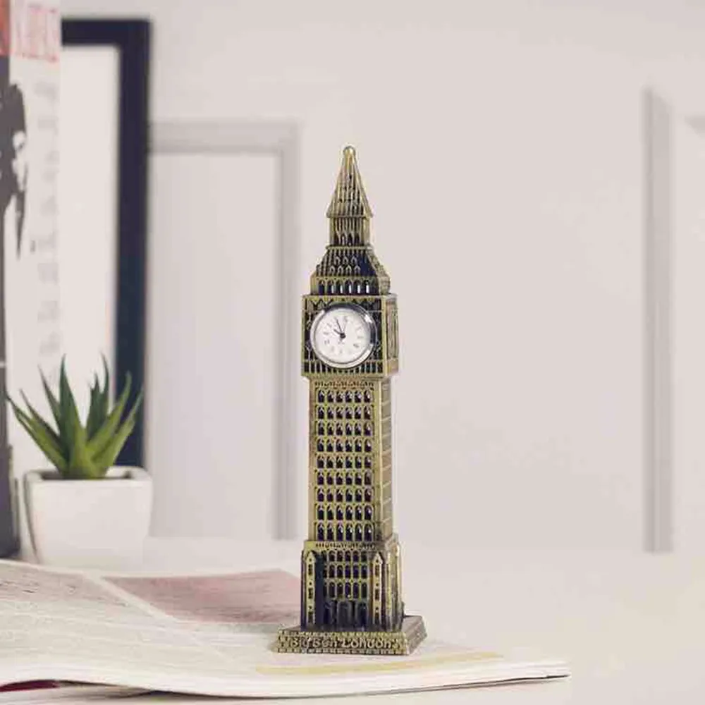 1X Metal 3D Model London Big Ben Statue Souvenir Gift Home Decoration 