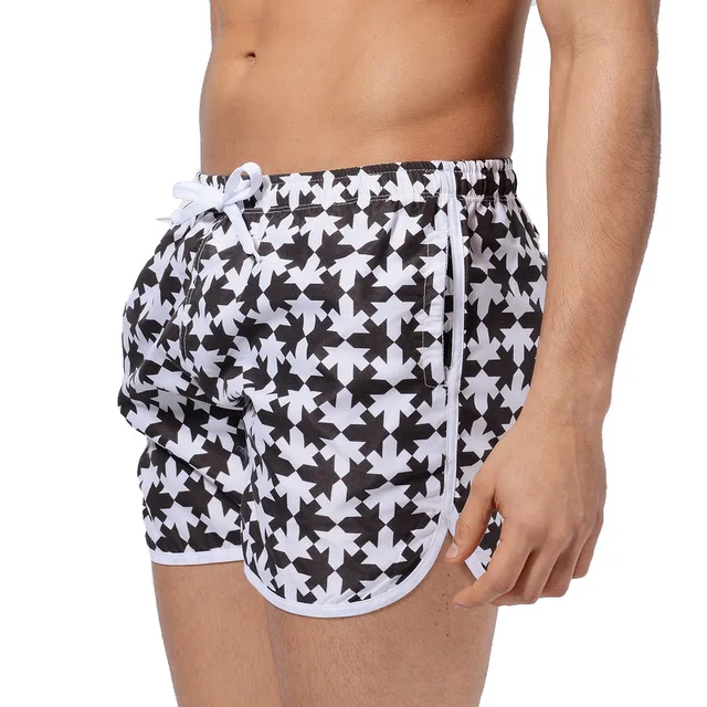 Cheap Swimming Trunks Male Swimwear Beach Shorts Men Swimsuit Solid Sexy Rashgard Men's Swimsuits Mens Briefs Boxers Beachwear D07