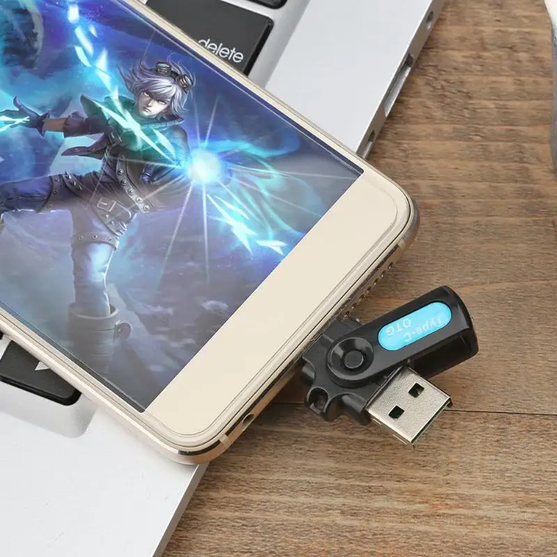 2 в 1 type-C USB телефон U диск адаптер для Micro SD TF Memeory кард-ридер для смартфонов/ПК с функцией OTG