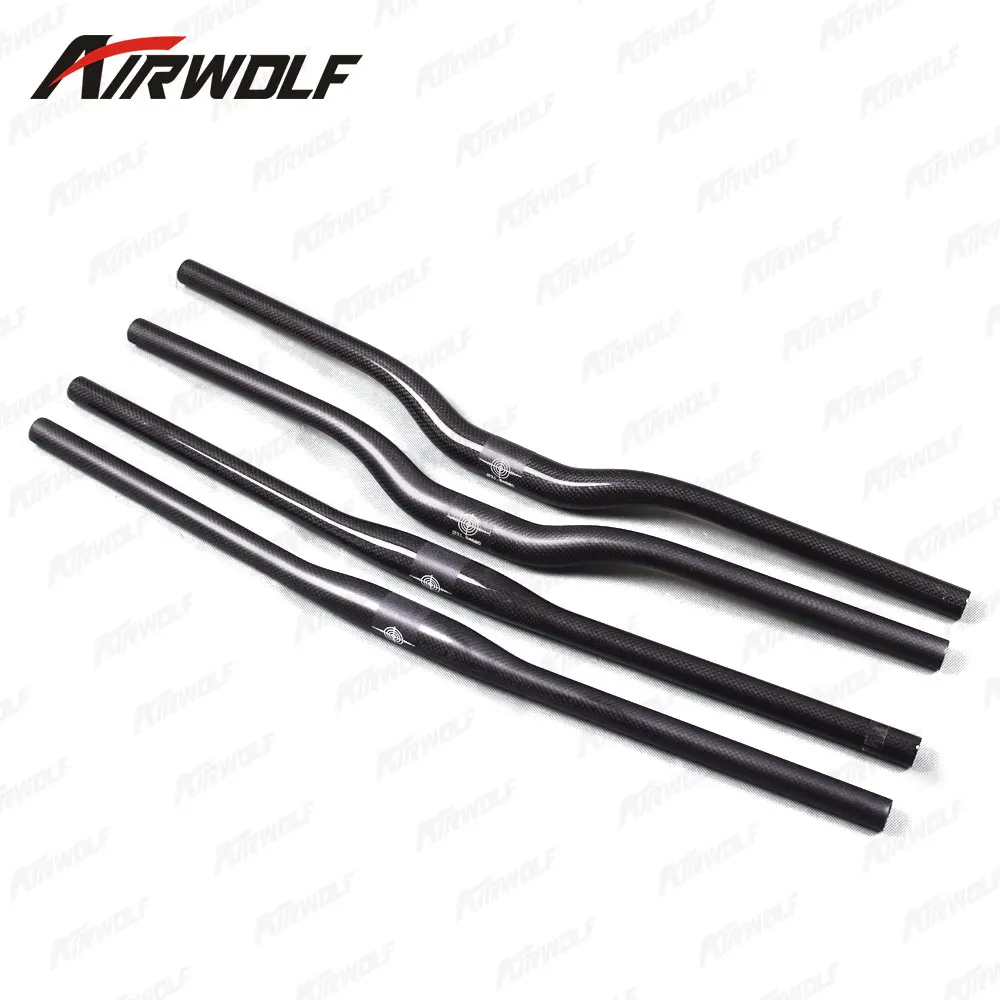 

Airwolf mtb handlebar carbon 31.8 3K weave bike handlebar carbon mtb matte or glossy finish carbon bicycle parts handlebar mtb