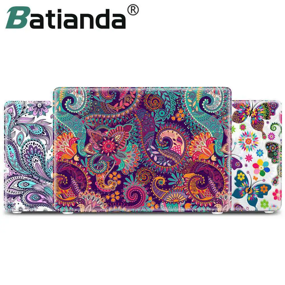 

Paisley & Lace Pattern Plastic Hard Crystal Case with Keyboard Cover for Macbook Pro 13 15 Retina Display TouchBar Air 11 12 13
