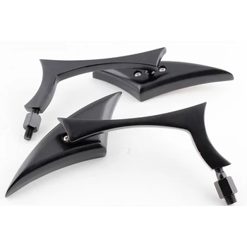 

1 Pair Universal 8mm 10mm thread Motorcycle Spear Custom Mirrors For Harley XL Bobber Sportster 1200 883