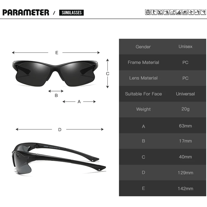 DUBERY, Винтажные Солнцезащитные очки, поляризационные, мужские солнцезащитные очки, для мужчин, фотохромные, для вождения, черные, очки, мужские, 8 цветов, модель 458