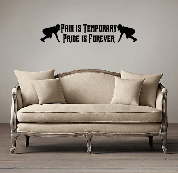 Pain Is Temporary Pride Is Forever home decoration living room decoration  wallpaper bedroom wall decor|wallpaper kitchen|wallpaper brickswallpaper  halloween - AliExpress