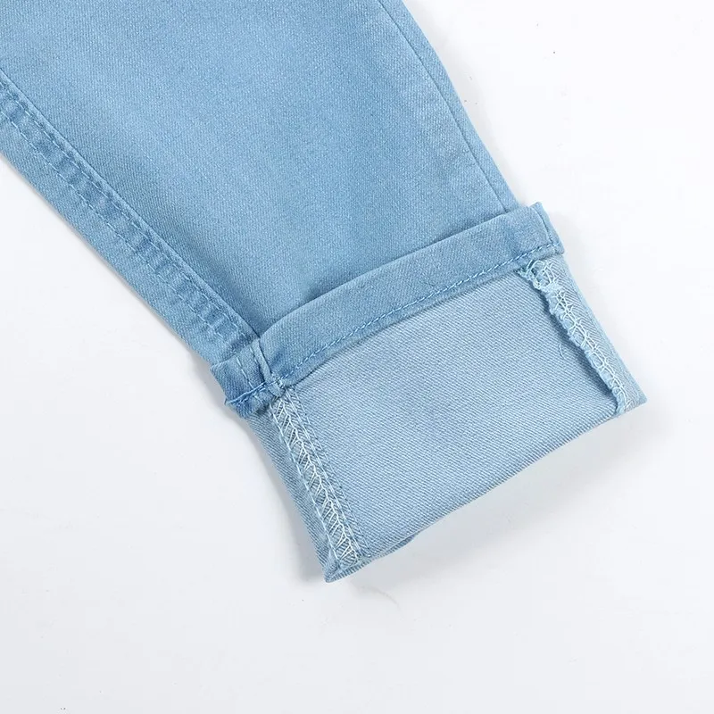 2018 новые модные джинсы женские узкие брюки с высокой талией джинсы пикантная тонкая эластичная узкие брюки подходят леди джинсы Большие