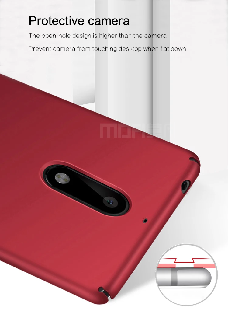 Чехол для Microsoft Nokia 5 оригинальный брендовый чехол MOFi с полным покрытием на 360