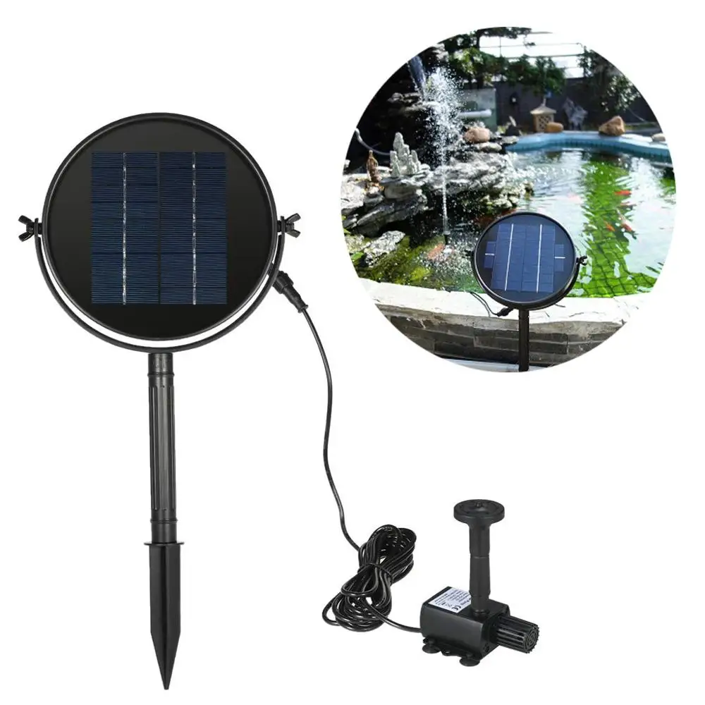 

Ultra-Quiet Submersible Water Fountain Pump Filter Fish Pond Aquarium Water Pump Tank Fountain Solar cell fountain @15