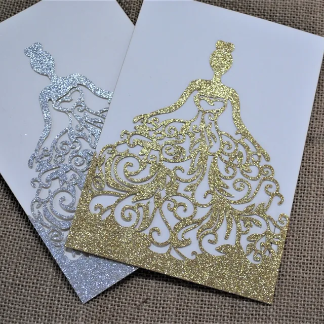 luxury lace pink wedding invitations delicate design new glitter