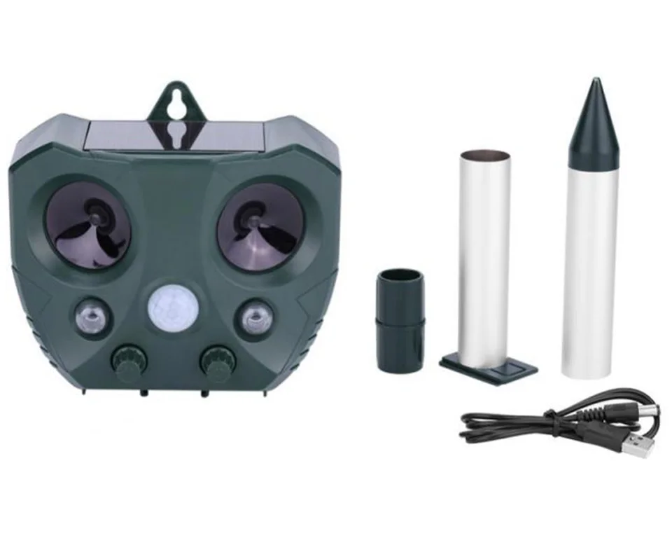 Ultrasonic Pest And Rodent Repeller MiceRat Mouse Solar Bird Repeller Scarer PIR Sensor CatDogFoxSnake etc. Animal Keep Away (8)