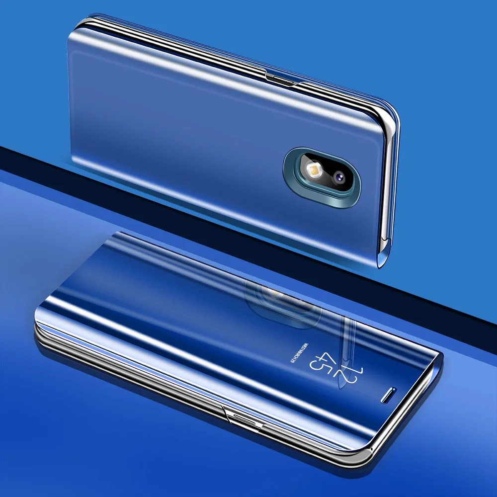 

European Version for Samsung J5 2017 Case Translucent capa for Galaxy J7 2017 Case Mirror Flip for Galaxy J3 2017 Phone Cover