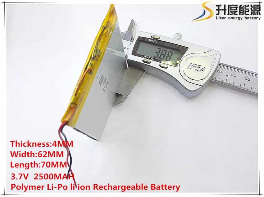 

10pcs [SD] 3.7V,2500mAH,[406270] Polymer lithium ion / Li-ion battery for TOY,POWER BANK,GPS,mp3,mp4,cell phone,speaker