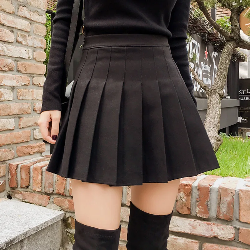 Женская модная летняя плиссированная юбка с высокой талией для школьницы, Скейтер, теннисные шорты, юбки, BMF88