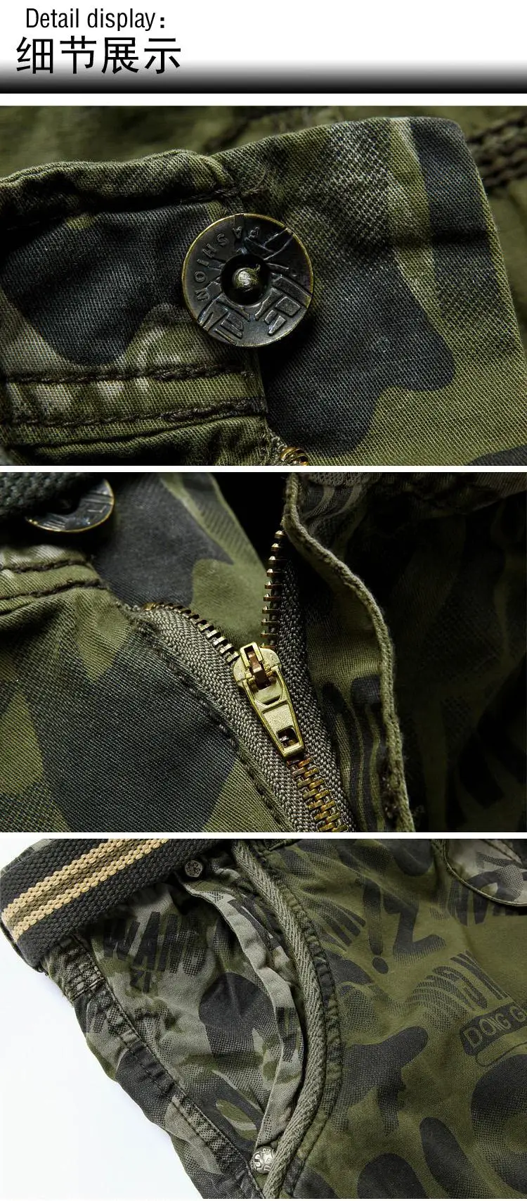 Дропшиппинг мужские камуфляжные шорты летние армейские шорты Cargo Шорты для тренировок Свободные повседневные брюки плюс размер 29-40 без пояса