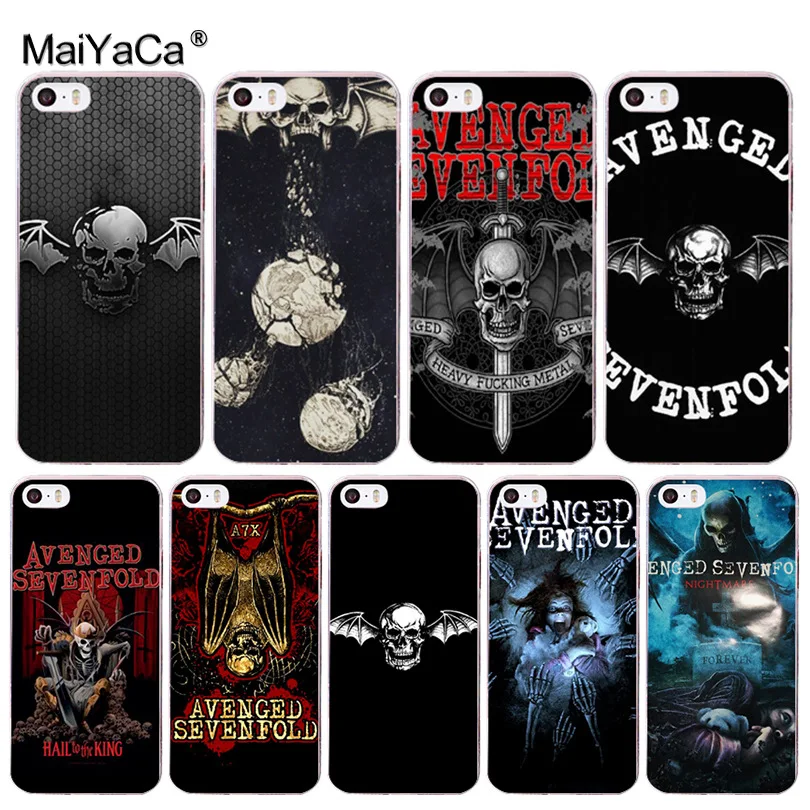 

MaiYaCa Avenged Sevenfold Coque Shell Phone Case for Apple iPhone 8 7 6 6S Plus X 5 5S SE 5C Cover XS XR XSMAX