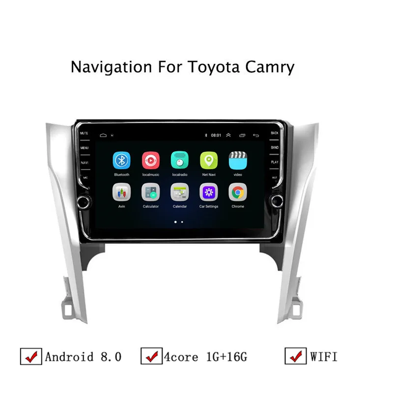 10 1 &quotAndroid 8 автомобиля gps навигации для Toyota Camry 2012 2013 2014 Автомобиль Радио Стерео