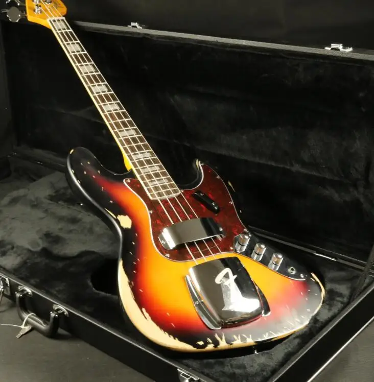 Buy Heavy Relic 4 Strings Jazz Electric Bass Guitar