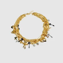 Бутик amorita многоэлементные золотые роскошные ожерелья с несколькими цепочками