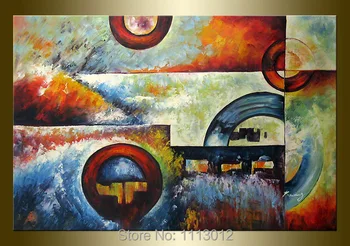 

Hot Sale Hand Painted Modern Abstract Oil Painting Canvas 1 Panel Art Set Home Decoration Wall Picture For Living Room Artwork