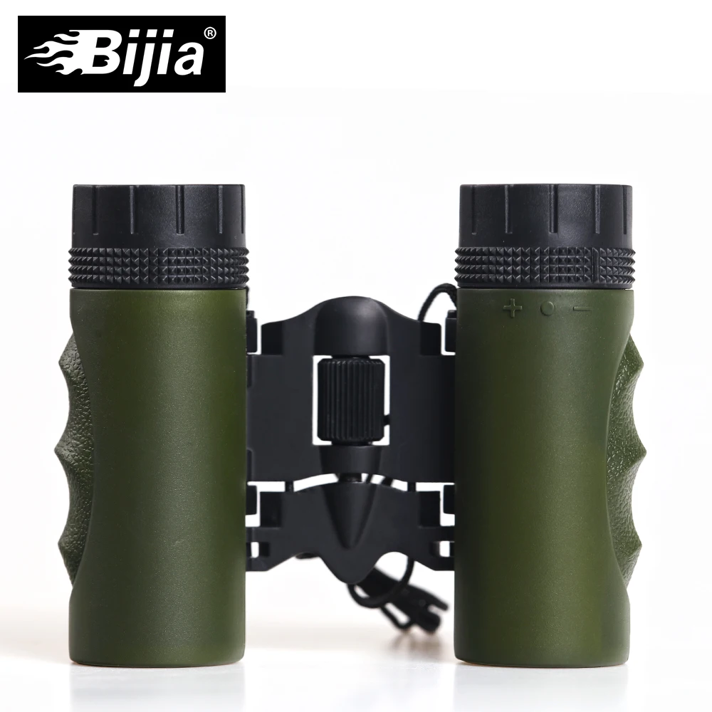 BIJIA 12x25 مصغرة يوم ضوء تلسكوب المهنية مجهر السفر في الهواء الطلق للطي مناظير المعيشة للماء