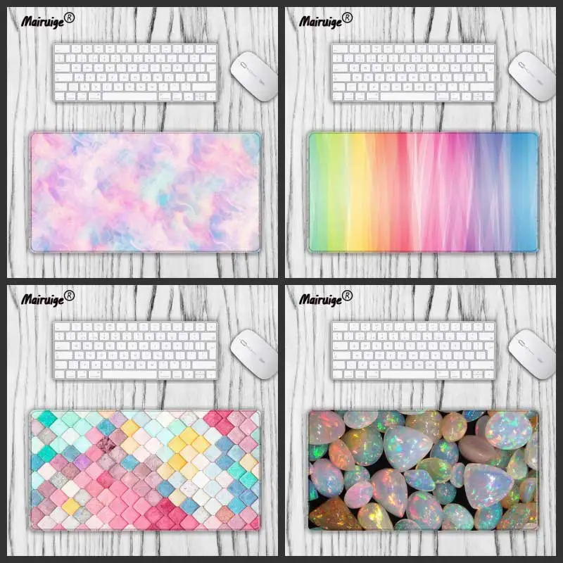 

Mairuige Color Art Jade Laptop Keyboard Mat Game Digital Keyboard Large Size Mouse Pad Used Tank World Dota2 Mat Pad