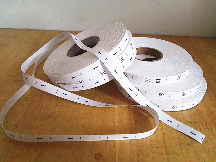 Number 1~100 Size Labels 3000PCS/Roll Synthetic White Size Tags Kids Babys DIY Clothing Towel T-shirt Washable Care Labels Tags