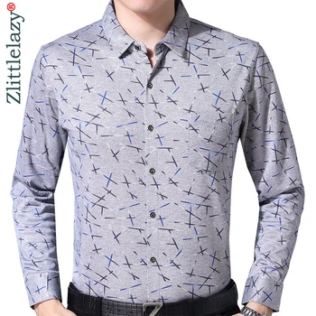 

2019 brand new casual spring pocket line long sleeve slim fit men shirt streetwear social dress shirts mens fashions jersey 2330