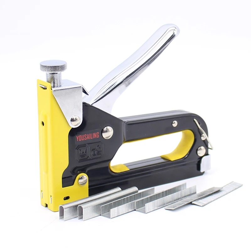 3 in 1 6 inches Manual Stapler Hand Staple Guns Set with 300 Nailsin
