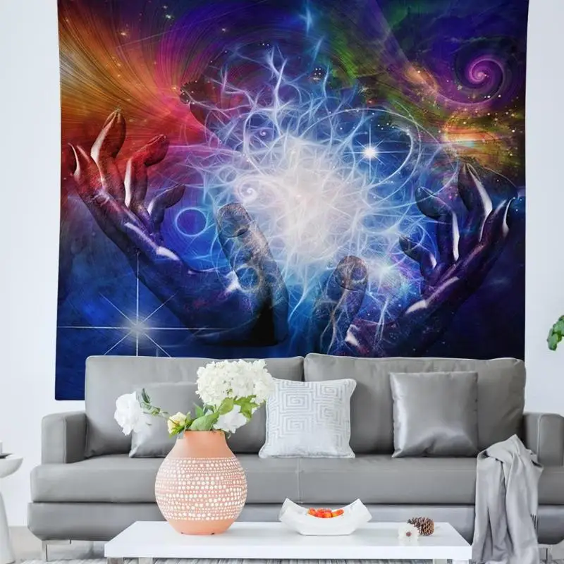 3D Print Tapestry Wall Hanging Wishing Trees Psychedelic Decorative Wall Carpet Bed Sheet Bohemian Hippie Home Decor Couch Throw