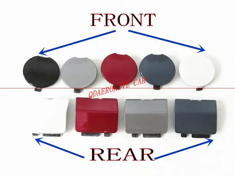 

QDAEROHIVE front Rear Bumper Trailer Cover Tow Bracket Cover Rear Bumper Tow Hook Cover Cap for Mazda 6 Atenza 2014-2016
