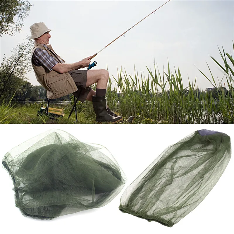 

Outdoors New Outdoor Fishing Cap Midge Mosquito Insect Hat Fishing Hat Bug Mesh Head Net Face Protector Travel Camping Cap Hats