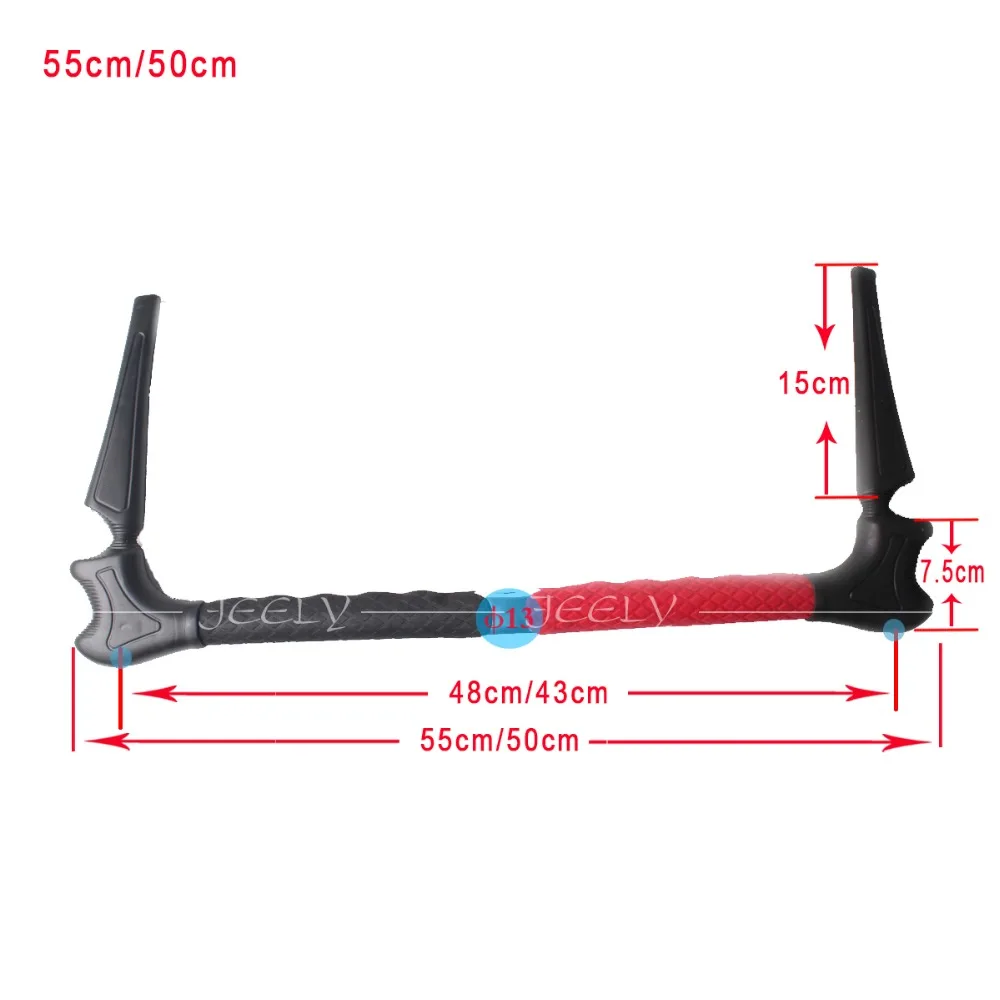 50 см/55 см мягкий бар конец кайтсерфинга бар палка, Кайтбординг бар палка, управляющая перекладина воздушного змея палка