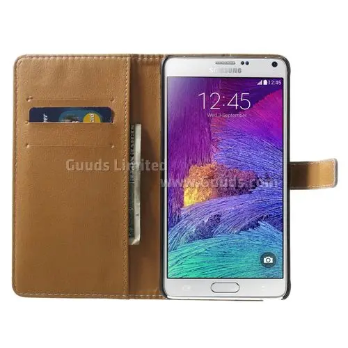 Skull Leather Flip Cover for Samsung Galaxy Note 4 N910