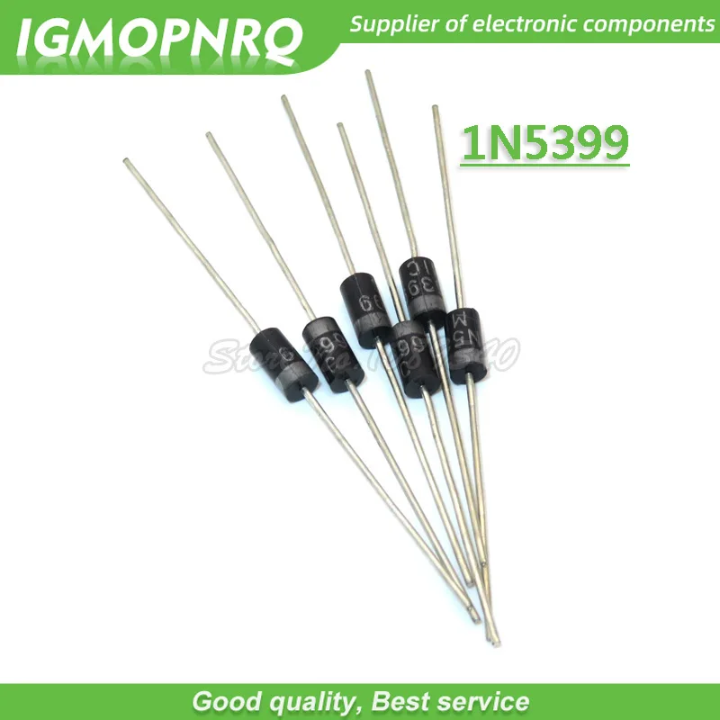 

100PCS rectifier diode 1N5399 IN5399 DIP 1.5A/1000V New Original Free Shipping