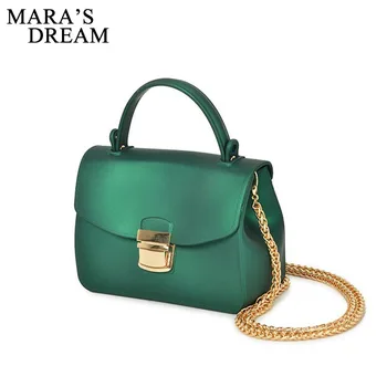 

Mara's Dream 2018 New Women Jelly Bag PVC Summer Small Tote Messenger Bags Shoulder Bags Female Ladies Sac A Main Bolsa Feminina