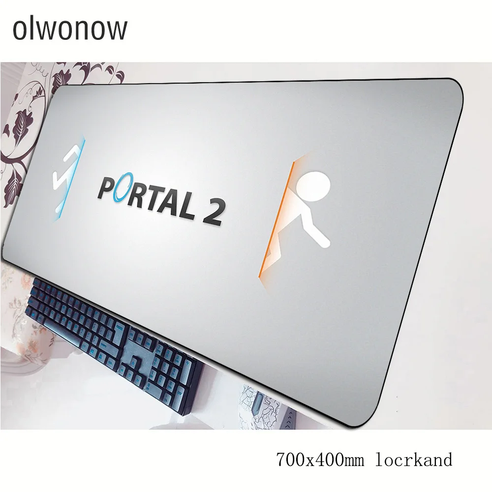 Portal 2 Mousepad 700X400X3Mm Gaming Mouse Pad Gamer Tappetino Gioco Caldo Di Vendita Scrivania Del Computer Padmouse Tastiera Di Massa Modello Di Tap
