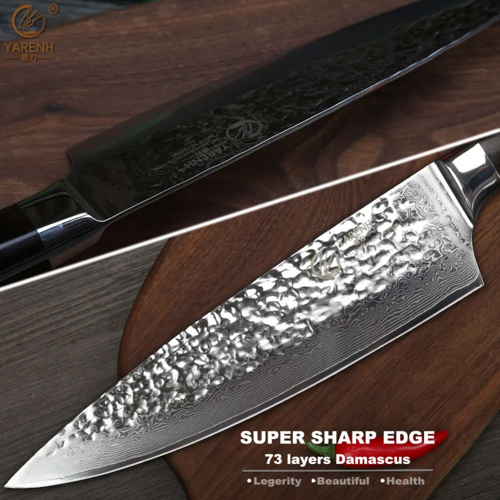  Yarenh Chef Knife Professional Japanese Damascus Stainless Steel Gyuto Knife best Kitchen Knives - 32885433354