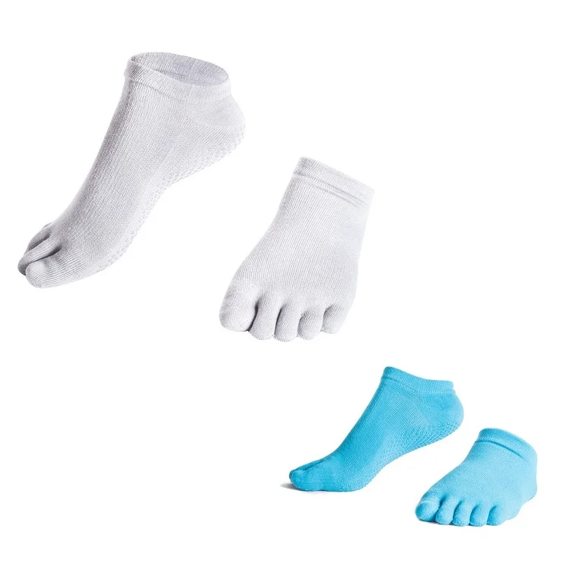 2 пары профессиональных женские спортивные брюки для занятий йогой носки осень/зима предотвращают Beriberi на пять пальцев хлопковые носки с дезодоратором Дышащие носки