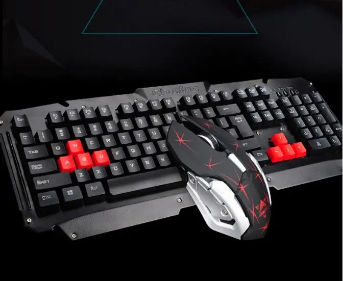 

104 keys 2.4GHz Wireless Multimedia Ergonomic Usb Gaming Keyboard 6 Buttons Wireless Mouse Sets For Computer PC