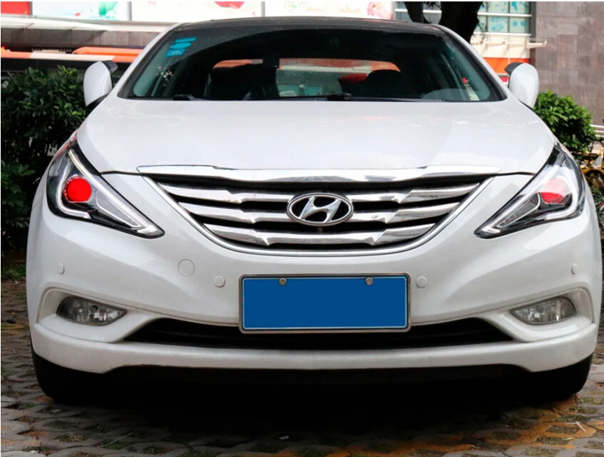 2 шт. автомобильный Стайлинг для hyundai 9th фара Sonata s 2011 2012 2013 фара Sonata Bi Xenon объектив hi lo парковочная противотуманная фара