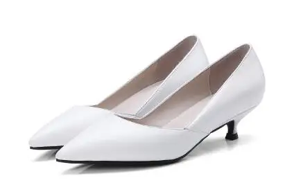 

Black/white/gray solid pointed toe shallow low heel shoes for women Ladies work shoes Dress shoes Female thin heel pumps
