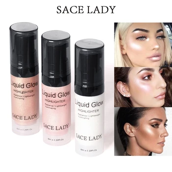

SACE LADY face highlight brightening liquid 3Dthree-dimensional repair capacity brightening brand cosmetics highlightmakeupTSLM1