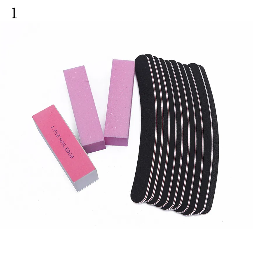 

2017 A# 13PCS Nail Art Sanding Files Buffer Block Manicure Tools Pedicure UV Gel Set