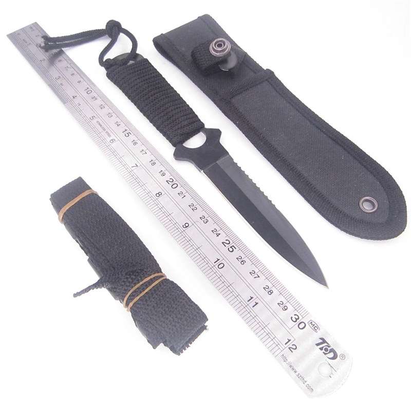 Tactical Knife Freedive Scuba Military Camp Snorkle Outdoor Blade Fixed