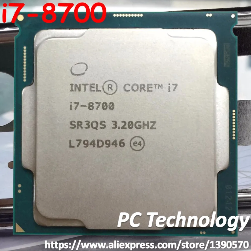 Tanie Oryginalny intel Core serii 8 i7-8700 procesor CPU 3.20GHZ 6-Core 12MB i7 sklep