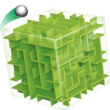 Green Maze Magic Cube Puzzle 3D Mini Speed Cube Labyrinth Rolling Ball Toys Puzzle Game Cubos Magicos Learning Toys For Chilren