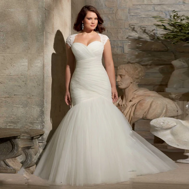 W3213 Long Elegant Mermaid Wedding Dresses With Removed Cap Sleeves W3213 Long Elegant Mermaid Wedding Dresses With Removed Cap Sleeves Open Back Lace Up Tulle