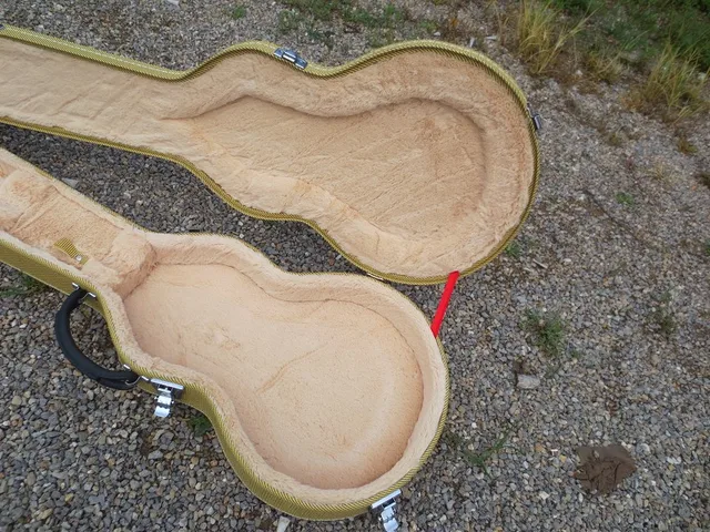 Best price at $109 Cheap Electric Guitar yellow Hard case Not sold separately for lp electric guiatrs case -7-17