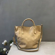 Vendange натуральная кожа сумки ручной работы литературная дамская сумка женская сумка через плечо 2481