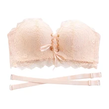 Lace Floral Padded Underwear Beauty Back Closure Lace Up Bra Fashion Sexy Drawstring Push Up Bras цена Lace Floral Padded Underwear Beauty Back Closure Lace Up Bra Fashion Sexy Drawstring Push Up Bras цены онлайн