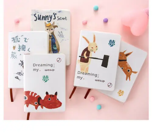 

Variety of inside color page PVC notebook simple fresh portable notebook
